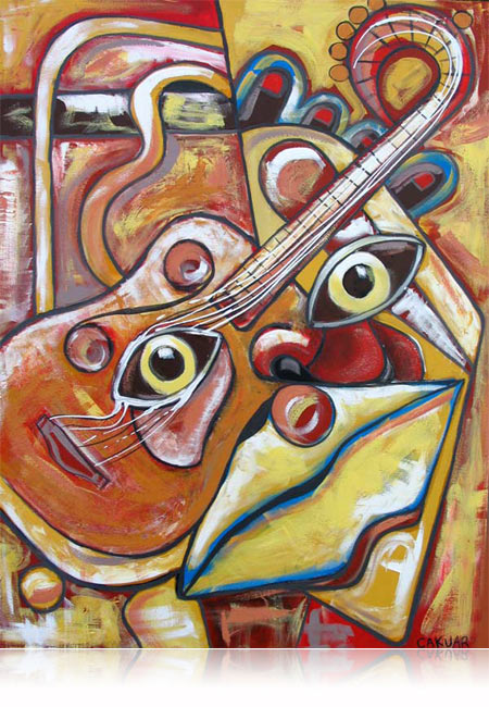 Abstract Art Painting The Musical Dream by CAKUart